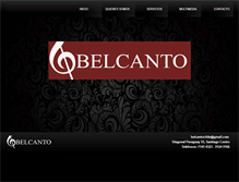 Tablet Screenshot of belcanto.cl